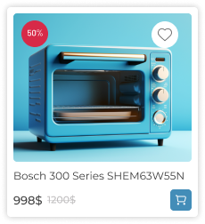 Bosch 300 Series SHEM63W55N toaster oven 998 dollars