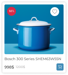 Bosch 300 Series SHEM63W55N cooking pot 998 dollars