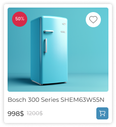 Bosch 300 Series SHEM63W55N small refrigerator 998 dollars
