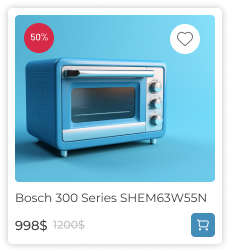 Bosch 300 Series SHEM63W55N compact oven 998 dollars